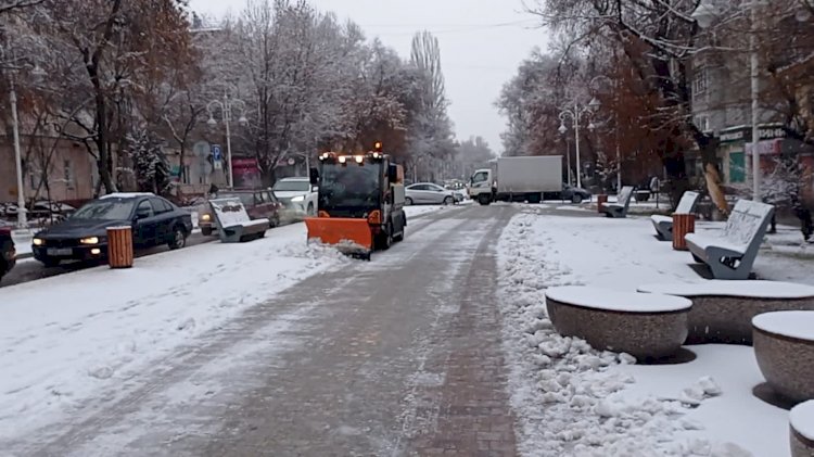 Қаладан 2720 текше метр қар сыртқа шығарылды