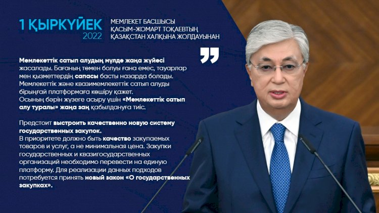 Мемлекеттік сатып алудың мүлдем жаңа жүйесі жасалады