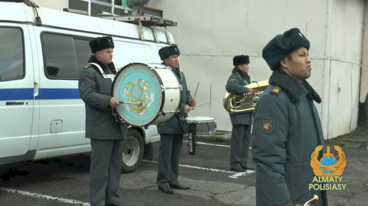 Алматыда полицияның біріктірілген күштерінің кешенді саптүзеуі өтті