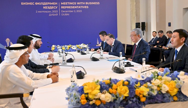 Президент Қасым-Жомарт Тоқаев БАӘ Инвестициялар министрі Мұхаммед әл-Сувейдимен келіссөз жүргізді