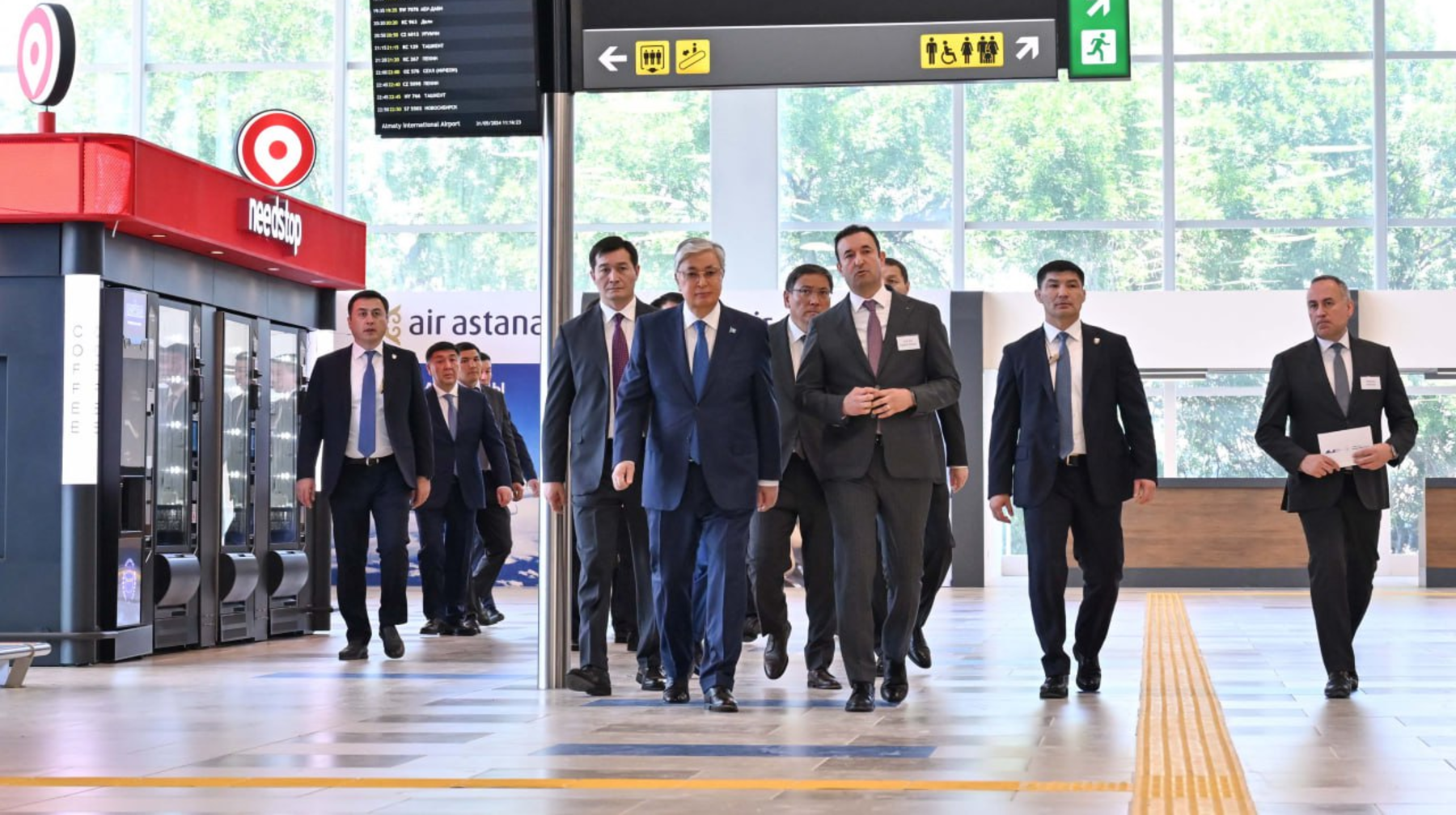 Мемлекет басшысы Қасым-Жомарт Тоқаев Алматы әуежайының жаңа халықаралық терминалына барды 