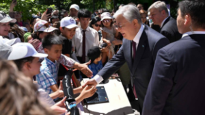 Президент Алматыда «Jas Galym. Science Quest» фестиваліне барып, балалармен кездесті