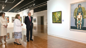Президент Ұлттық музейдегі өнер туындылары көрмесін тамашалады 