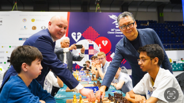 Шахматтан Азия чемпионатында 650-ге жуық жас шахматшы бақ сынайды