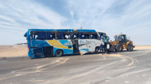 Мысырда туристер мінген автобус аударылды