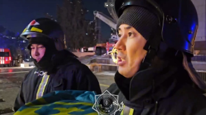 ҚБТУ ғимаратындағы өрт кезінде Мемлекеттік Ту сақталды