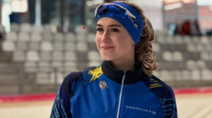 Алина Дауранова конькимен жүгіруден күміс жүлдеге ие болды 