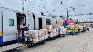 Алматыға алғаш рет Talgo пойызы арқылы 1 тонна 700 келі жүк сәтті жеткізілді