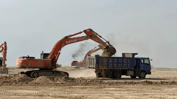 كەندىرلى اۋەجايى قۇرىلىسى ەكى اۋىسىمدا جۇزەگە اسىرىلۋدا