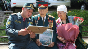 Алматылық тыл ардагеріне құрмет көрсетілді