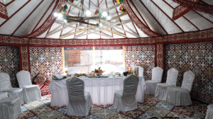 20 минутта жайылып, жиналатын киіз үй