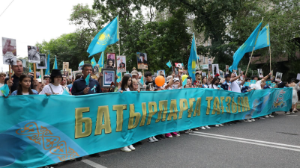 Алматыда «Батырларға тағзым» акциясы өтті