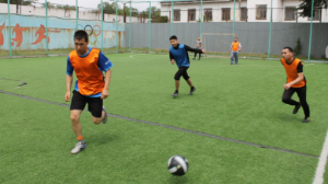 Балалар колониясында шағын футболдан жолдастық кездесу өтті