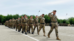 Алматыда әскери оқу орнының курсанттары қорытынды аттестаттауға кірісті