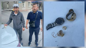 Алматыда тәртіп сақшылары ұрлық жасаған күдіктіні ұстады 
