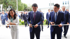 Қала әкімі Zhetysu жаңа логистикалық терминалының ашылуына қатысты