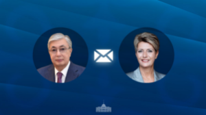 Мемлекет басшысы Швейцария Президентін құттықтады