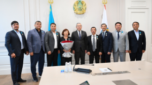 Алматыда құрылысшылар мемлекеттік наградалармен марапатталды