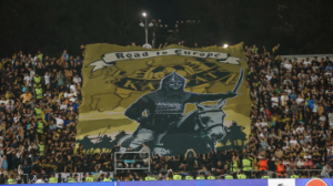 "Еуропаға жол": "Қайрат" пен "Селтик" ойынындағы қыпшақ жауынгер бейнеленген баннер туралы не белгілі?