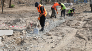 Үлкен Алматы өзенінің арнасы жаңартылып жатыр