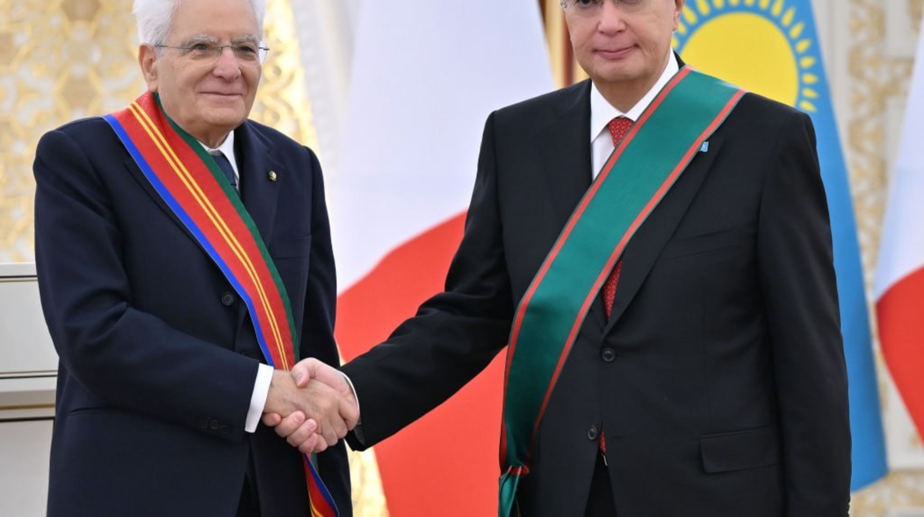 Italıa Prezıdenti  Toqaevqa Italıanyń eń joǵary nagradasyn tapsyrdy