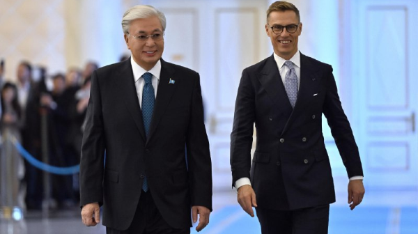 «اقوردا» رەزيدەنسياسىندا فينليانديا پرەزيدەنتىن قارسى الۋ ءراسىمى ءوتتى