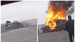 БҚО-дағы жантүршігерлік апат: көлік өртеніп, 8 адам қаза тапты