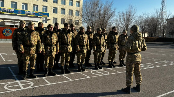 Алматыдағы Ұлттық ұланның әскери бөліміне күзгі шақырылымның алғашқы сарбаздары келді