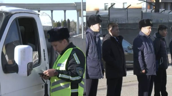 Almatyda polısıa boryshkerlerdi izdestirip jatyr  