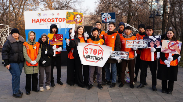 Almatyda "NarkoStop" jobasyna 3 myńnan astam erikti qatysyp jatyr