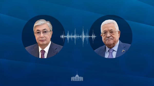 Memleket basshysy Palestına Prezıdenti Mahmud Abbaspen telefon arqyly sóılesti