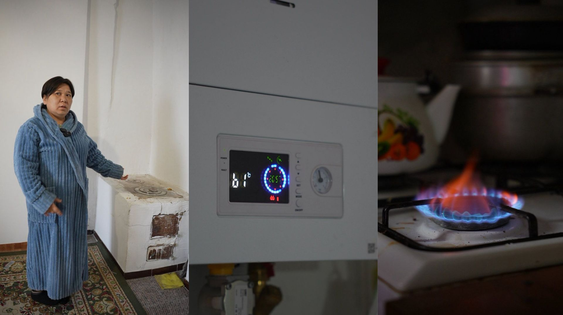 "Balalarymdy jalǵyz qaldyrýǵa qorqatynmyn". Almatyda áleýmettik osal otbasylar gazben qamtyldy