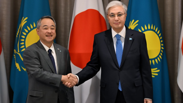 مەملەكەت باسشىسى Sumitomo كومپانياسىنىڭ پرەزيدەنتى شينگو ۋەنونى قابىلدادى