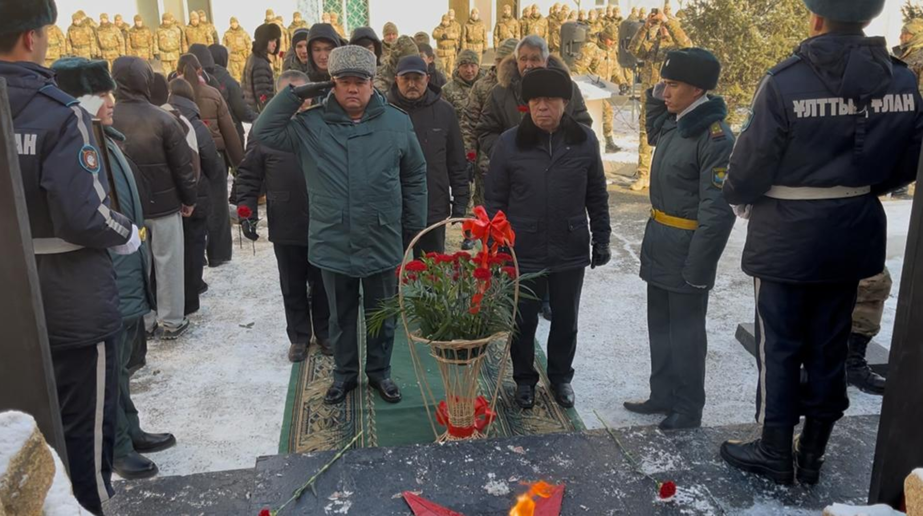 Ұлттық ұланның әскери бөлімдерінде  «Мәңгілік сапта» еске алу іс-шарасы өтті