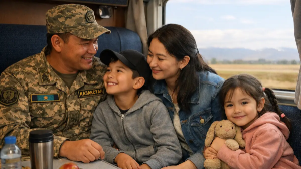 Endi áskerı qyzmetkerler bala-shaǵasymen birge poıyzben tegin qatynaı alady