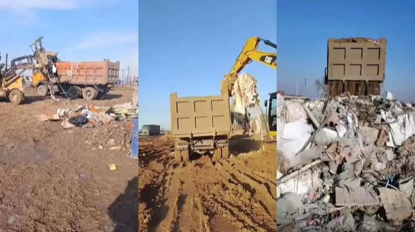 Alataý qalasynyń mańyna qoqys tókken kompanıa iri aıyppul arqalady