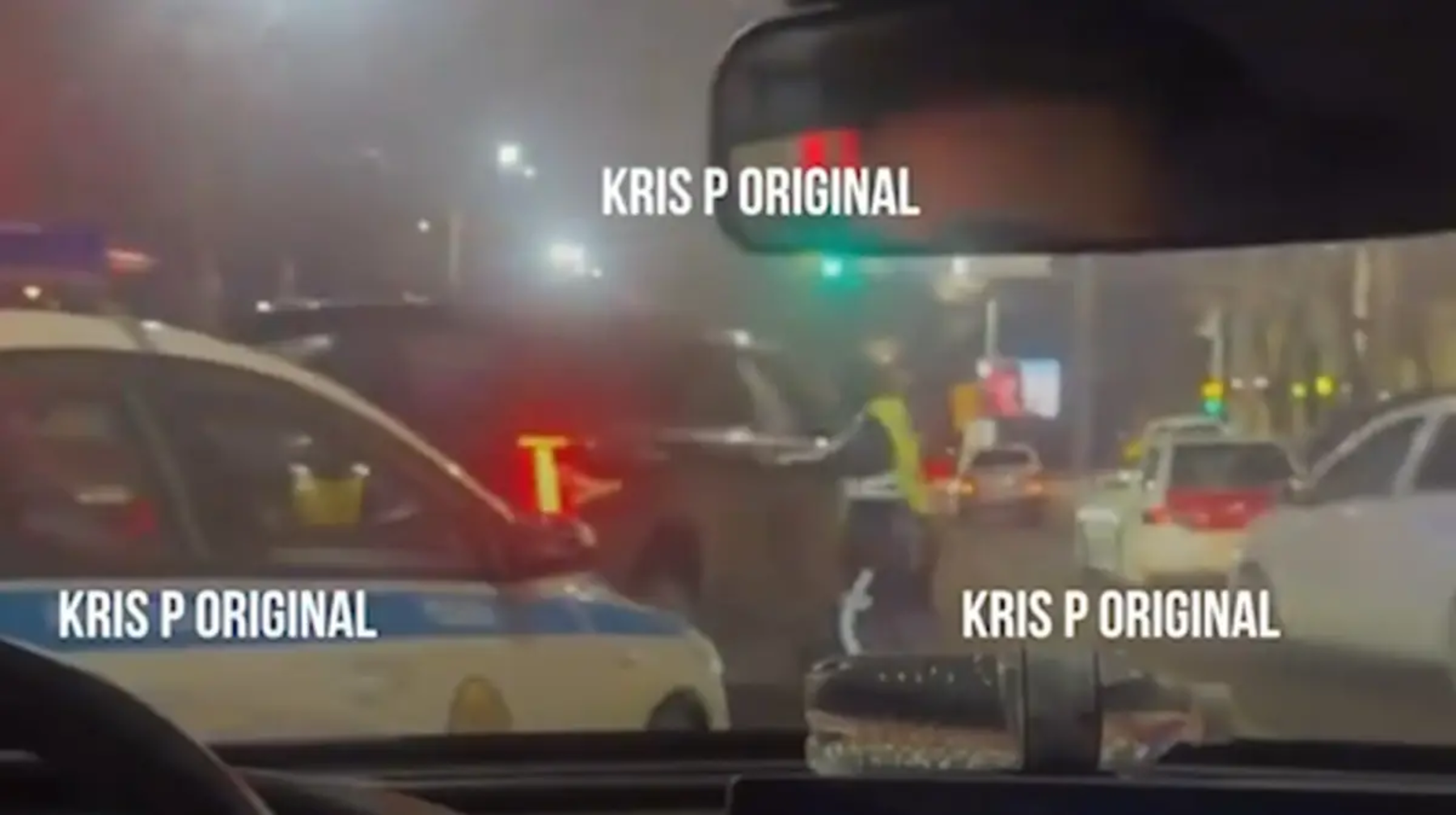 GTA-дағыдай: Алматыда кроссовер мінген шетелдік өзге көлікті жаншып, полициядан қашып кеткен