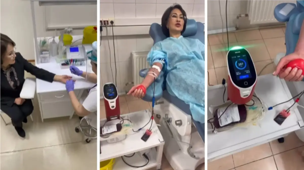 دەنساۋلىق ساقتاۋ ءمينيسترى دونور بولىپ، اقپاندا قان تاپسىرۋ اكسياسىن باستادى