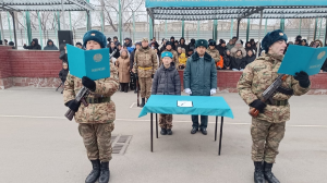 Жас сарбаздар әскери ант қабылдады