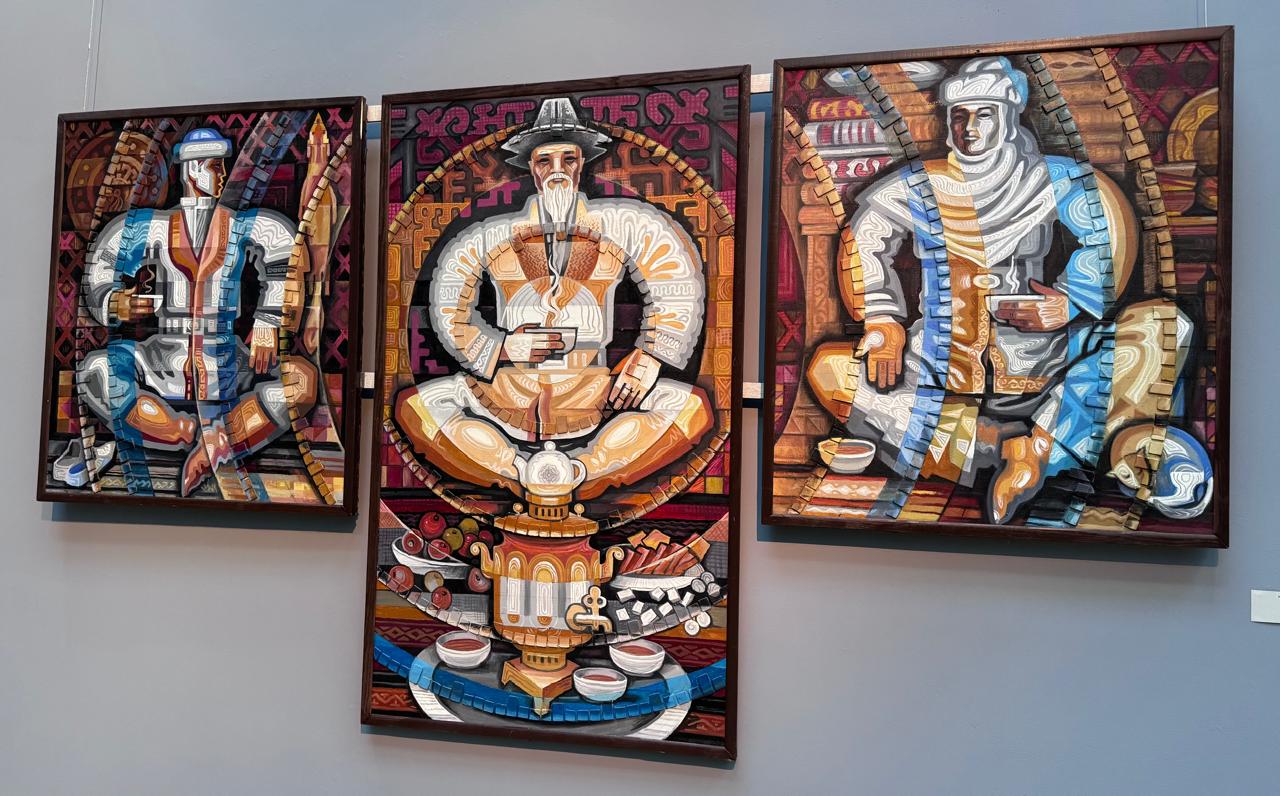 Алматыда белгілі суретшінің "Сан ғасырлық сарын" көрмесі ашылды