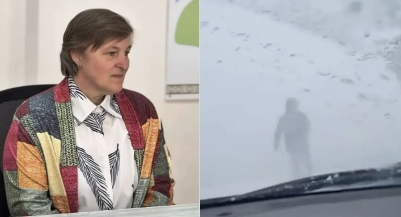 Павлодарда боранда көліктерге жол көрсетіп, 4 шақырым жаяу жүрген әйел марапат алды