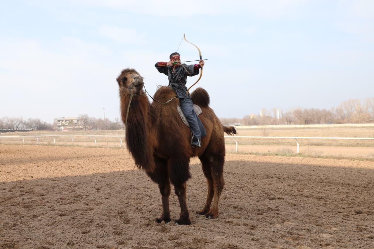Түйе үстінде 10 секундта 4 нысана: Алматы ипподромында әлемдік рекорд орнатылды