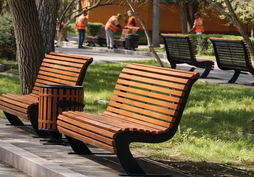 Алматының Медеу ауданында көктемгі көріктендіру жұмыстары қарқын алды