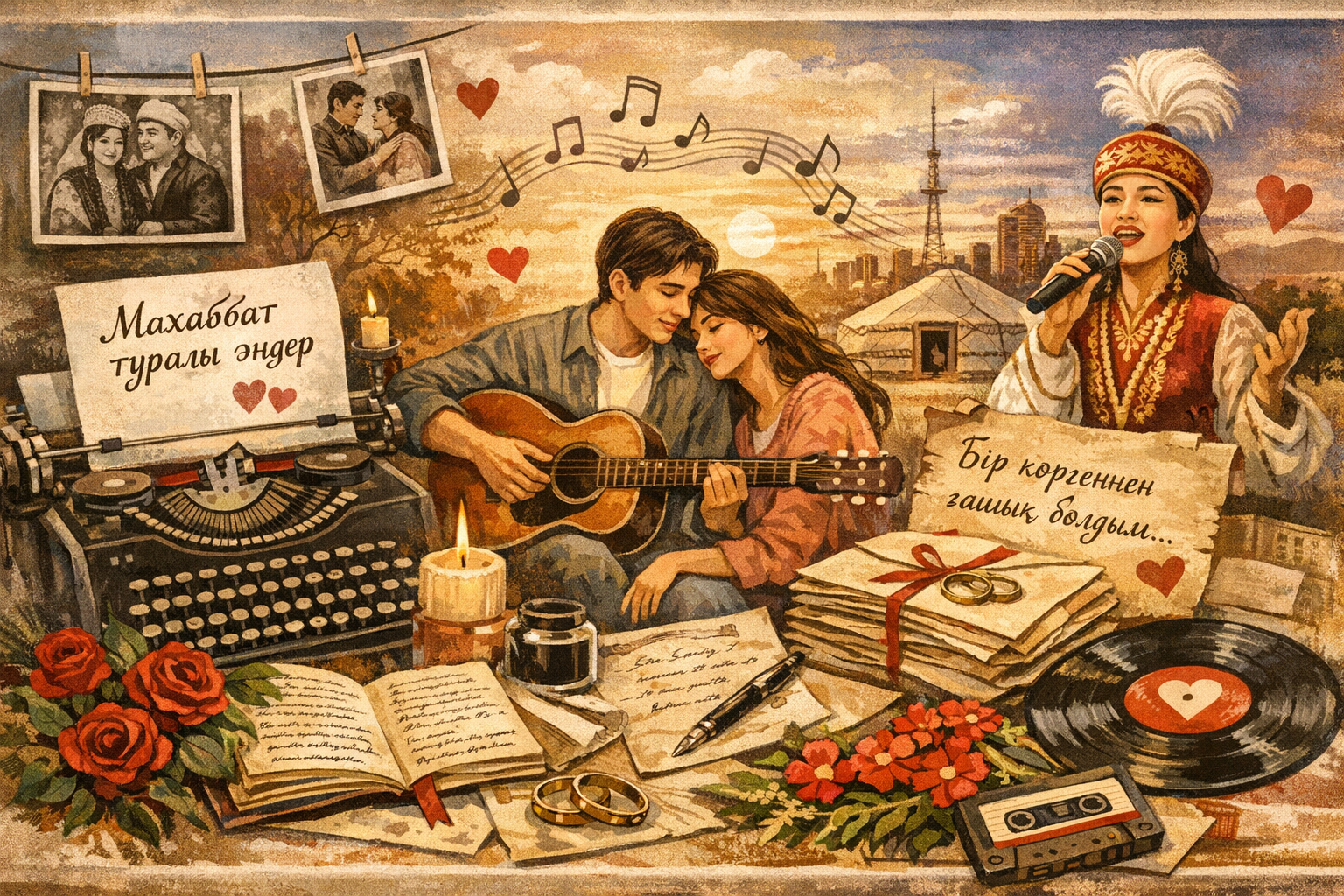 Махаббат туралы мәңгі хиттер: ел аузындағы әндер қалай туған?