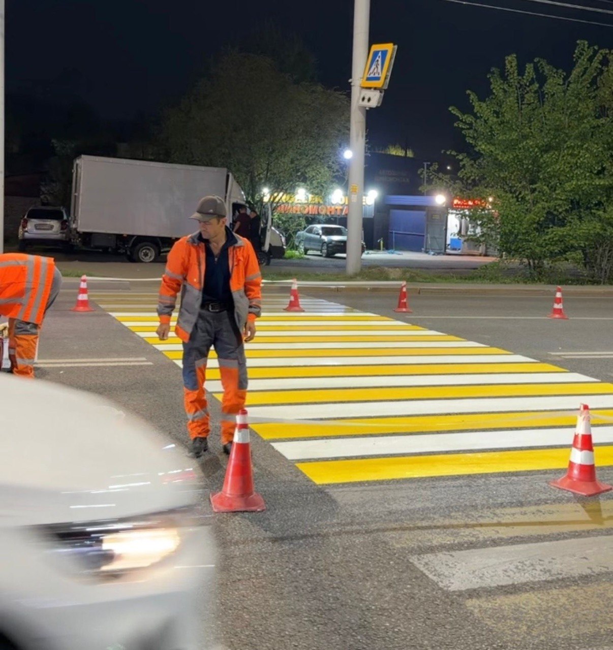 Алматыда 300 мың шаршы метрден астам жол таңбасы сызылады