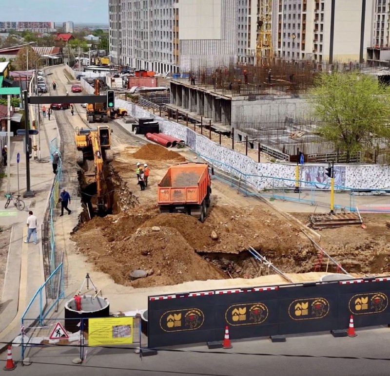 Алматының Наурызбай ауданында батыс кәріз коллекторының құрылысы басталды