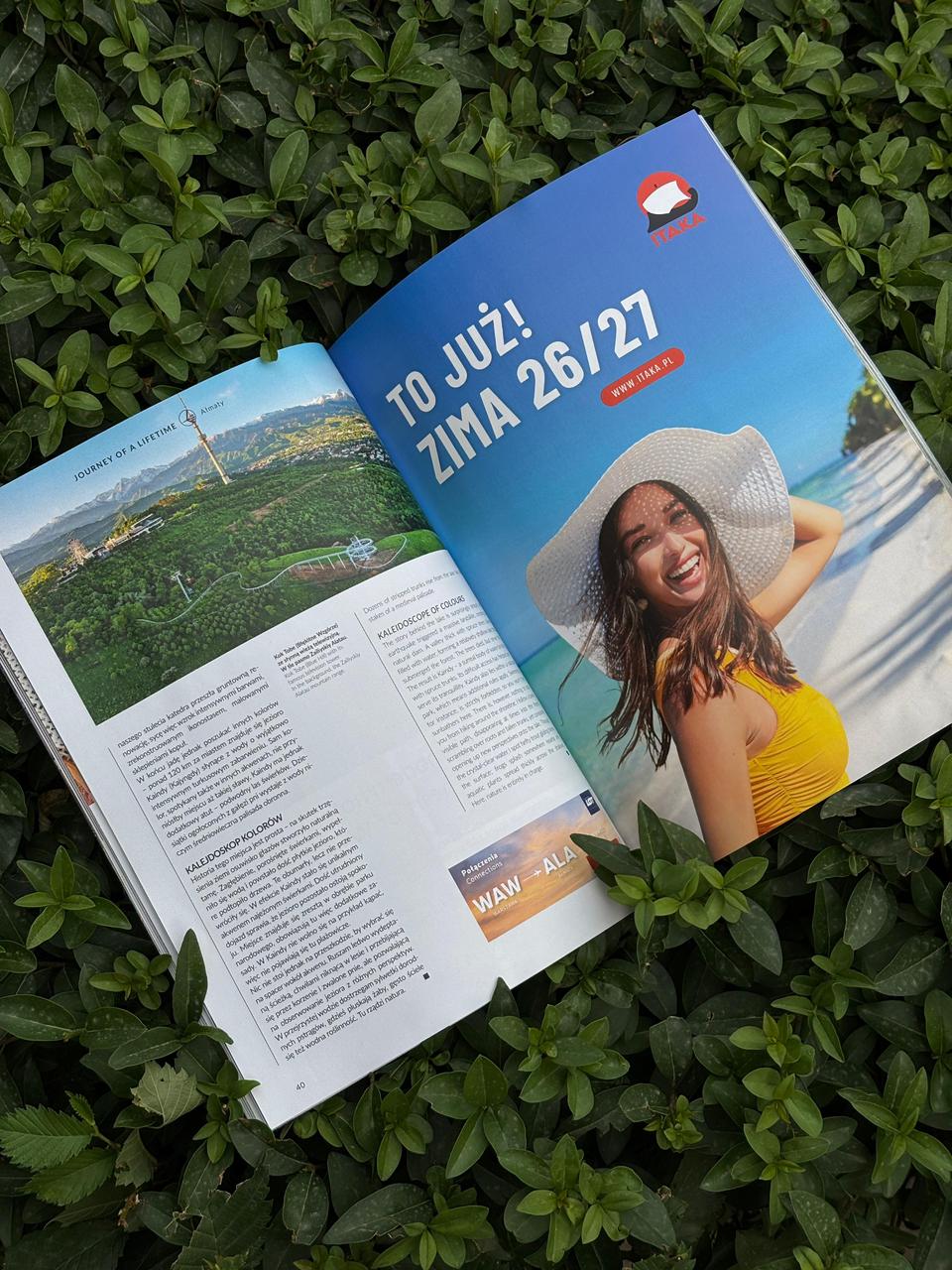 LOT Polish Airlines Алматы туралы арнайы борттық журнал шығарды