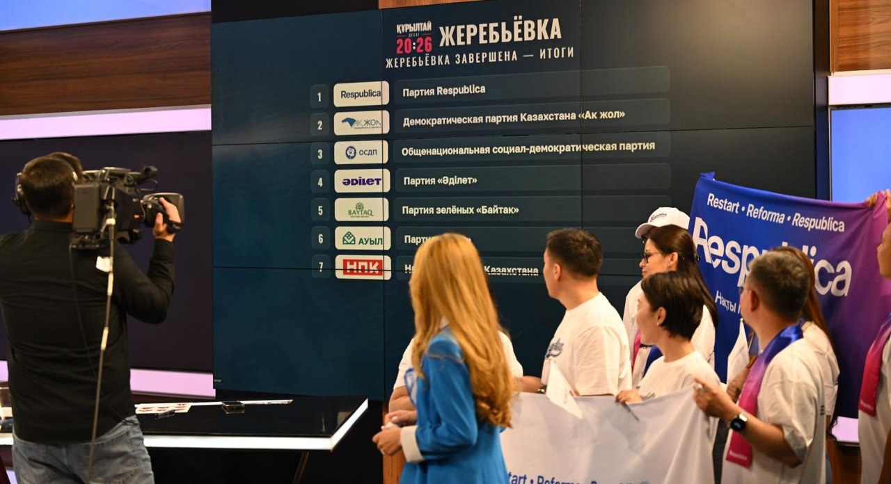 Жетінші арнада сайлауалды теледебаттарға қатысушылардың сөз сөйлеу реті анықталды