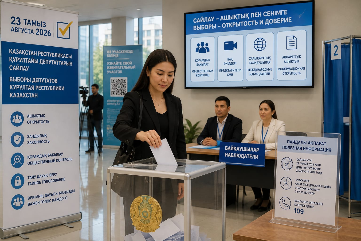 Ашықтық пен сенім: Алматыда Құрылтай депутаттарын сайлаудың ашықтығын қандай тетіктер қамтамасыз етеді