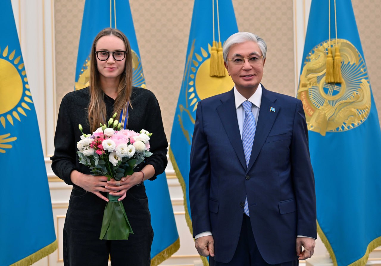 Тоқаев Елена Рыбакинамен кездесті